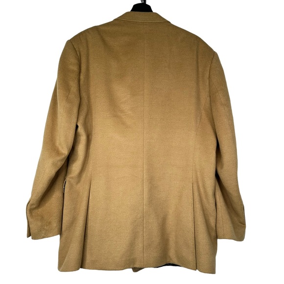 William Hunt Tan Light Brown Camel Cashmere 2 Button Blazer Sport Coat Sz 46 - Picture 2 of 12